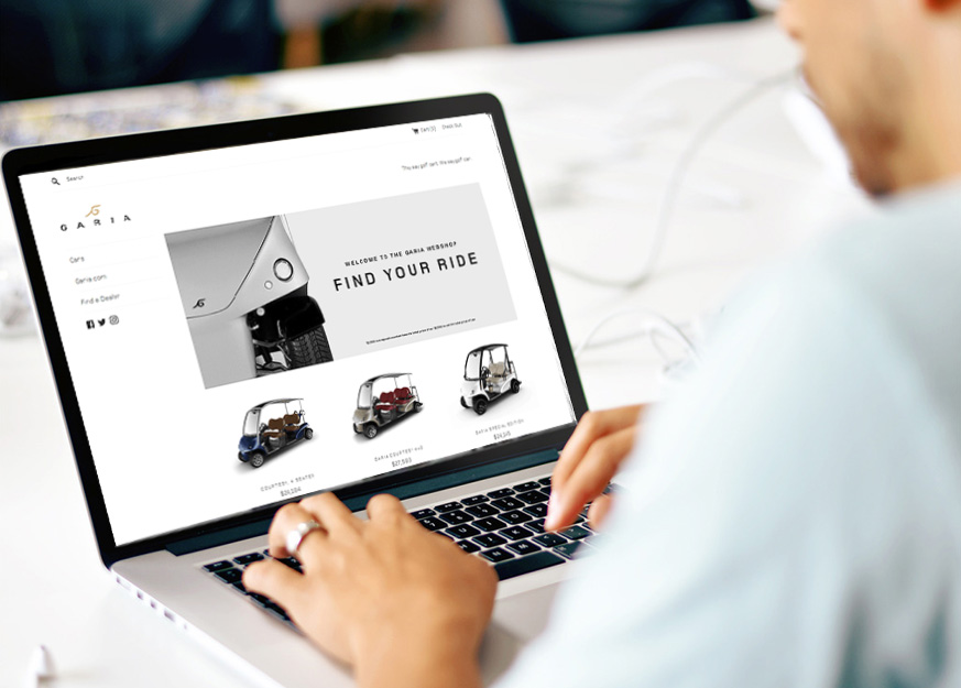 Garia Launches Golf Cart Webshop